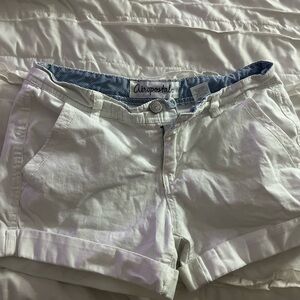 White Denim Shorts